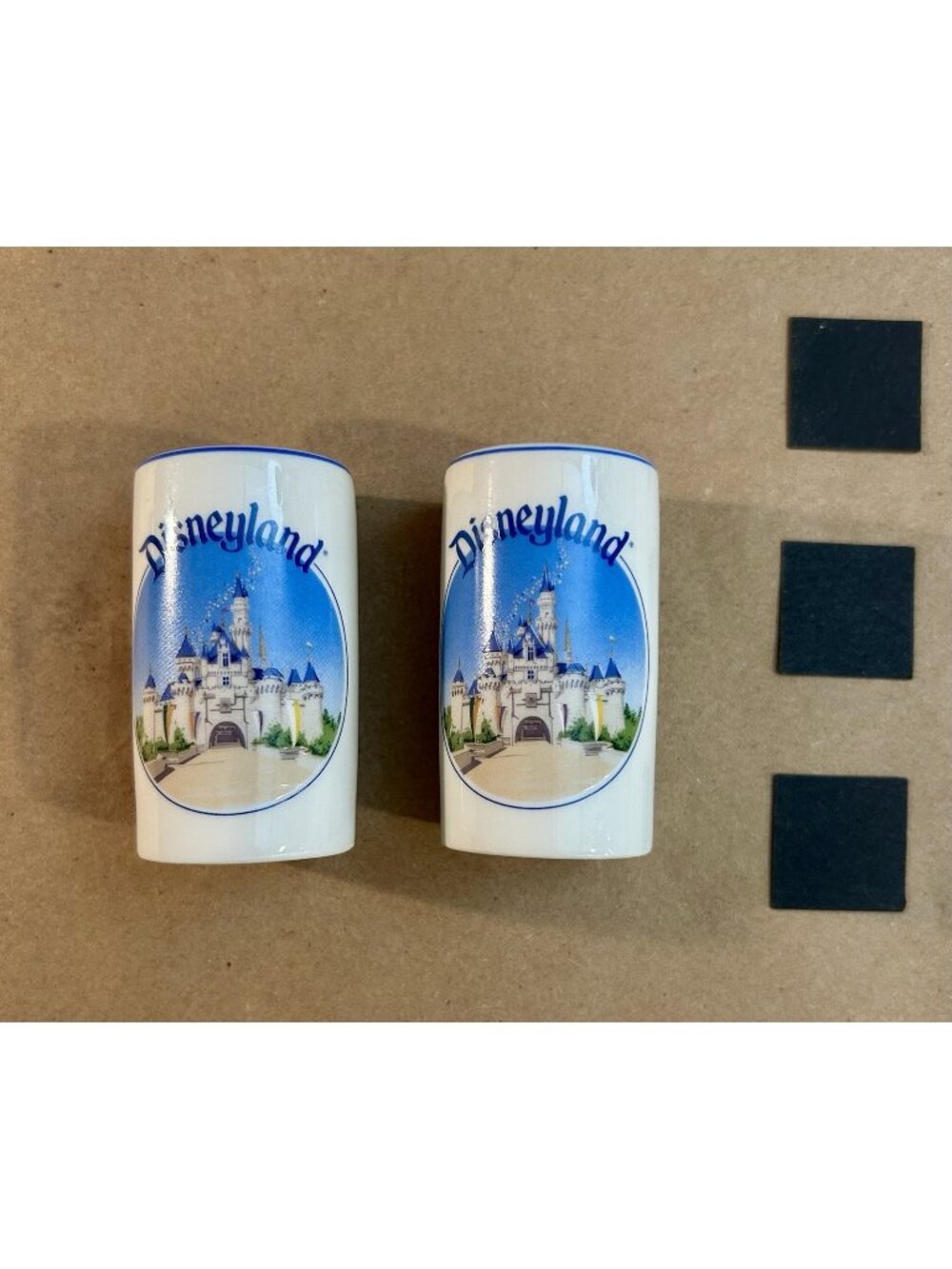 Vintage Disneyland Castle Salt & Pepper Shakers, Made in Japan, Original Box